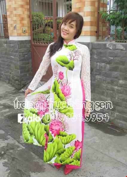 Ao dai sen lua