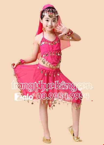 Trang phục múa bụng t- belly dance trẻ em