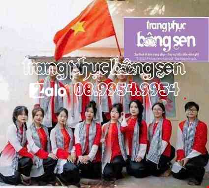 Cho thue Trang phục bà ba  múa văn nghệ múa hát sử ca - tà đỏ