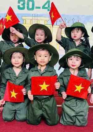 cho thuê đồ bộ đội trẻ em