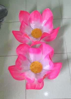 Hoa sen vải lớn rực rỡ trên sân khấu nghệ thuật