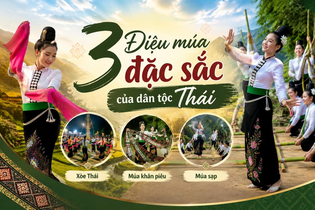 Múa dân tộc Thái - 3 điệu múa đặc sắc mang đậm bản sắc Tây Bắc