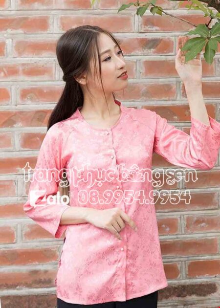 Áo bà ba nữ màu cam đào