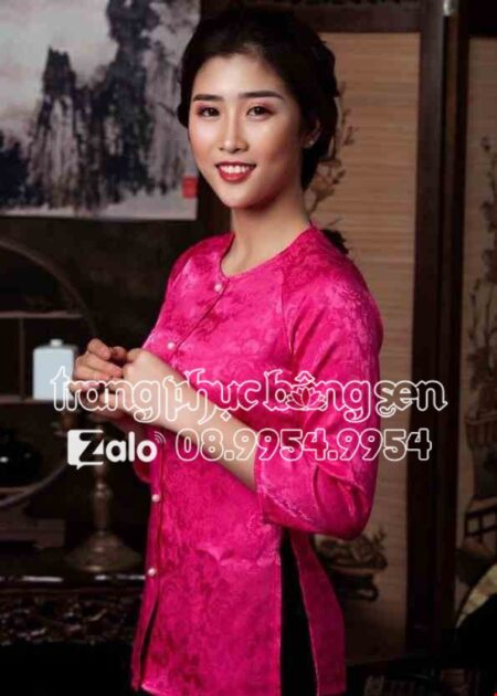 Áo bà ba nữ màu hồng sen