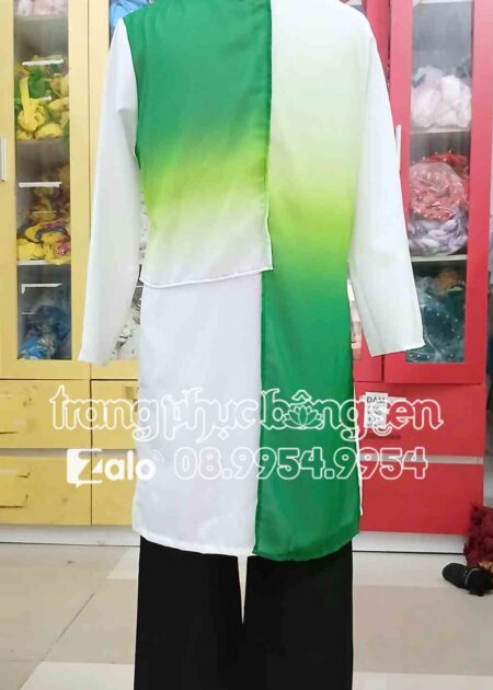 Áo dài nam múa hát màu xanh lá