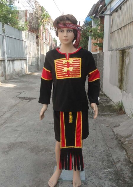 Dân tộc Ê Đê (Tây Nguyên) nam trẻ em nhung đen