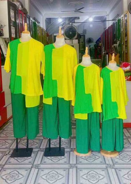 Đồng dao nhiều tà vàng xanh lá