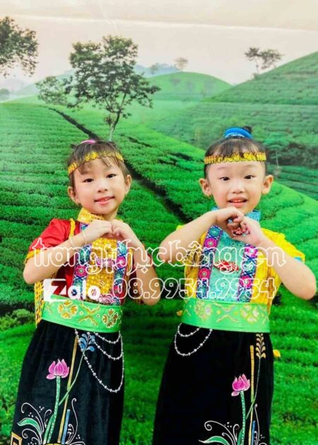 Trang phục dân tộc Thái trẻ em mầm non