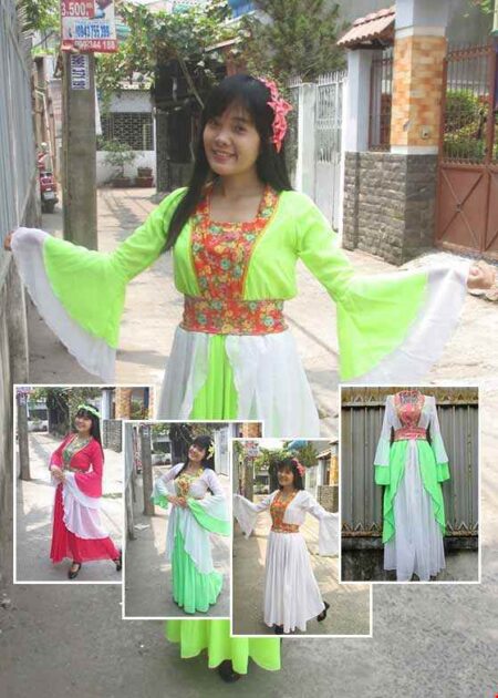 Trang phục Hằng Nga (chị Hằng) tay loe