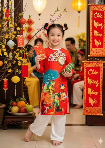 Áo dài trẻ em