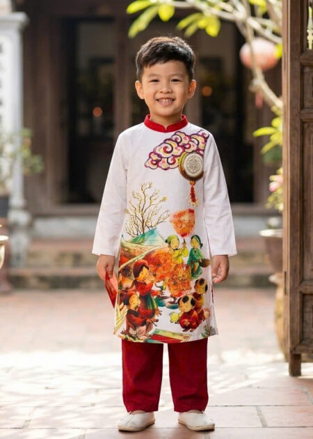 Áo dài trẻ em, áo dài bé trai
