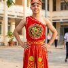 Âu Lạc đỏ chéo vai nhiều tà (nam/nữ)