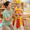 Trang phục Âu Lạc trẻ em nữ đai nhiều tà