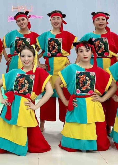 Bà ba đồng dao nhiều tà đỏ vàng xanh ngọc người lớn