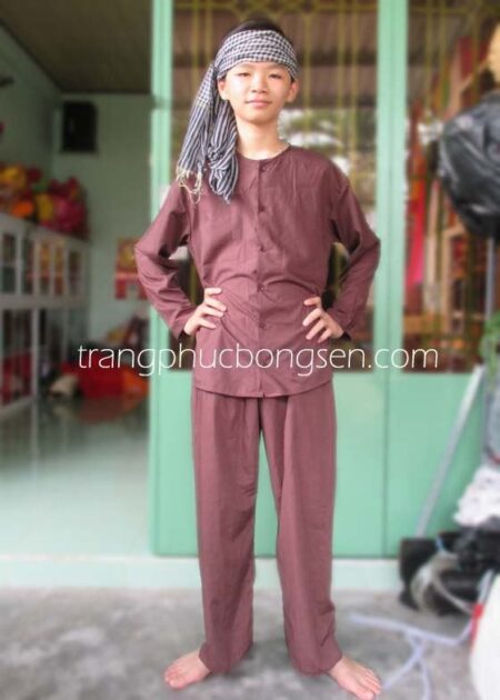 Bà ba nam kate màu nâu đất