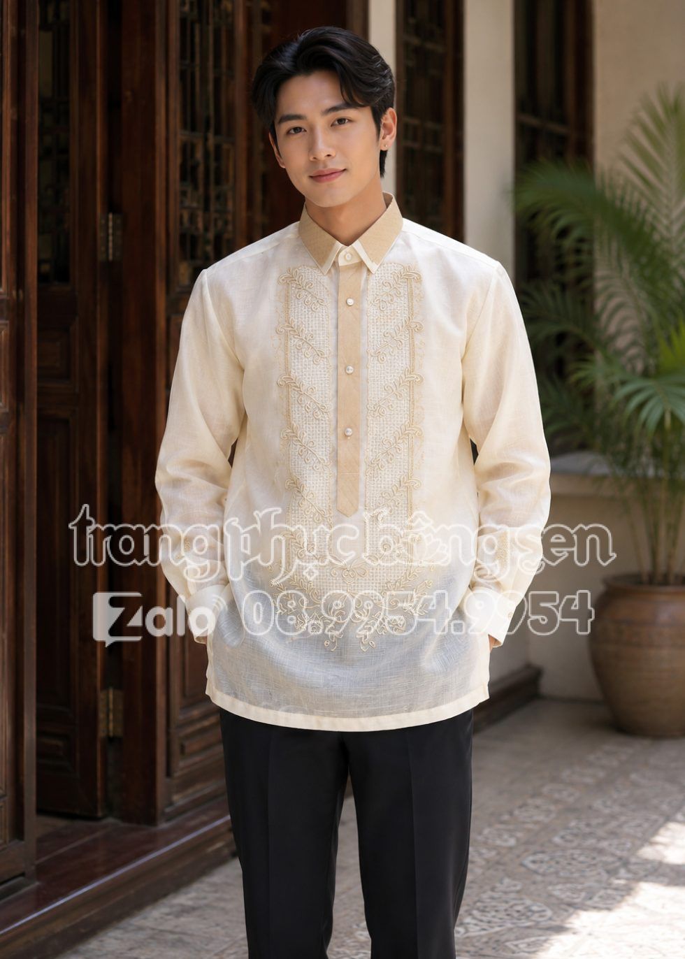 Barong Tagalog Trang phục truyền thống Philippines nam
