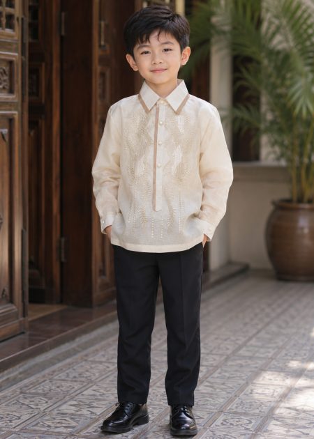 Barong Tagalog – Trang phục truyền thống Philippines trẻ em nam
