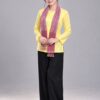 Đồ bà ba chiffon màu vàng - thuê áo bà ba TPHCM