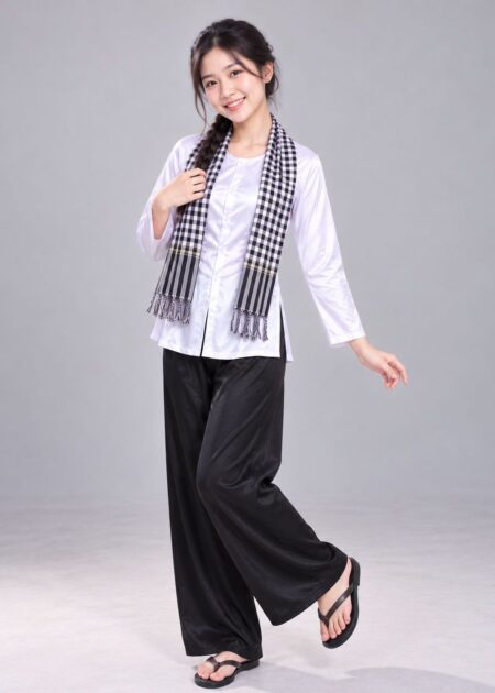Đồ bà ba nữ trắng - thuê áo bà ba TPHCM