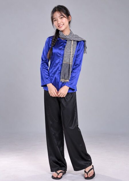 Đồ bà ba nữ xanh biển - thuê đồ bà ba TPHCM