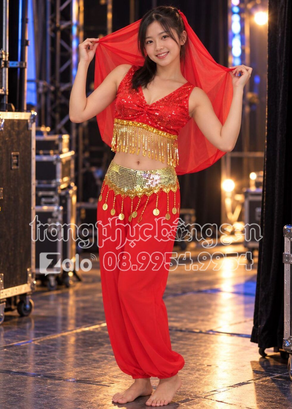 Trang phục Ấn Độ múa bụng Belly Dance 02