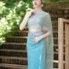 Chakkri - Trang phục truyền thống Thái Lan nữ xanh ngọc