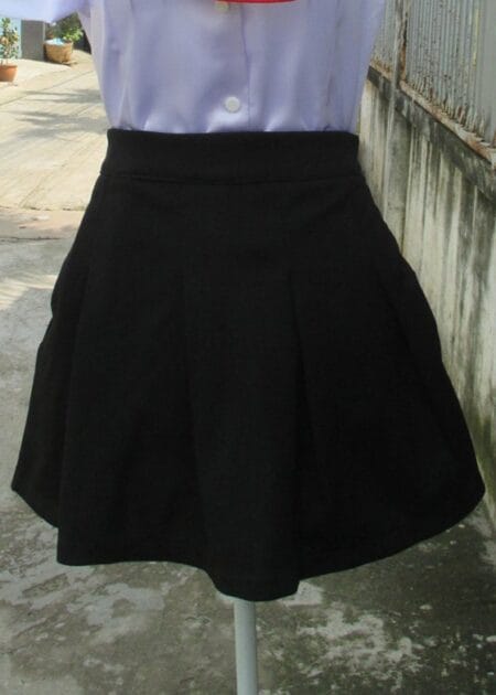 Chân váy xếp ly đen