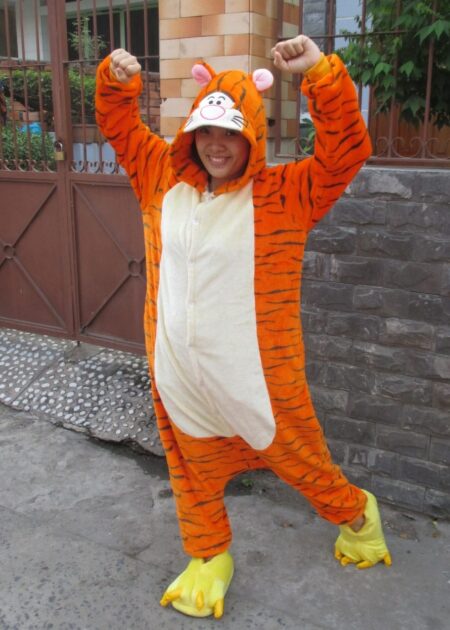 Đồ  thú hở mặt, trang phục hóa trang con cọp