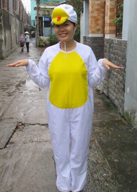 Đồ thú hở mặt, đồ hóa trang con vịt