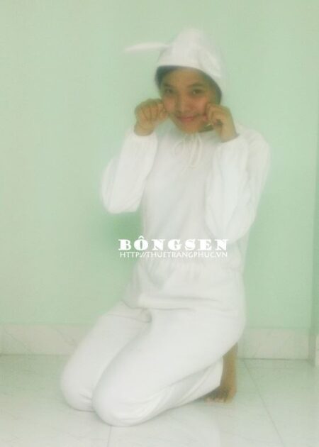 Đồ thú hở mặt, đồ hóa trang thỏ trắng