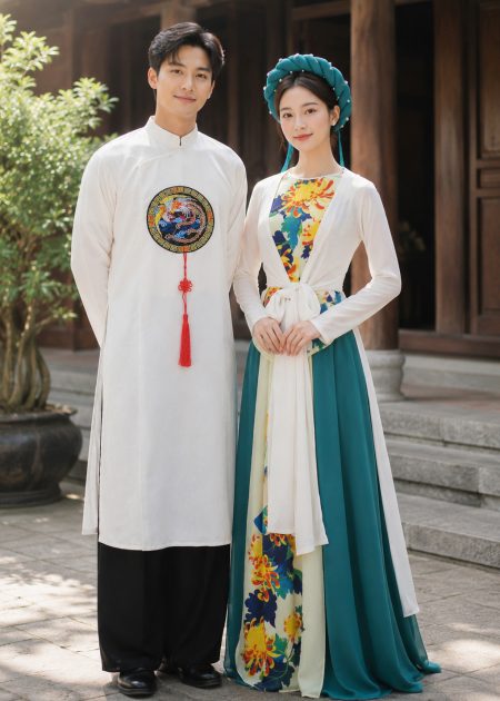 Set trang phục tứ thân nam nữ