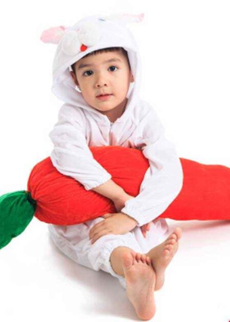 Trang phục hóa trang con thỏ trắng mầm non