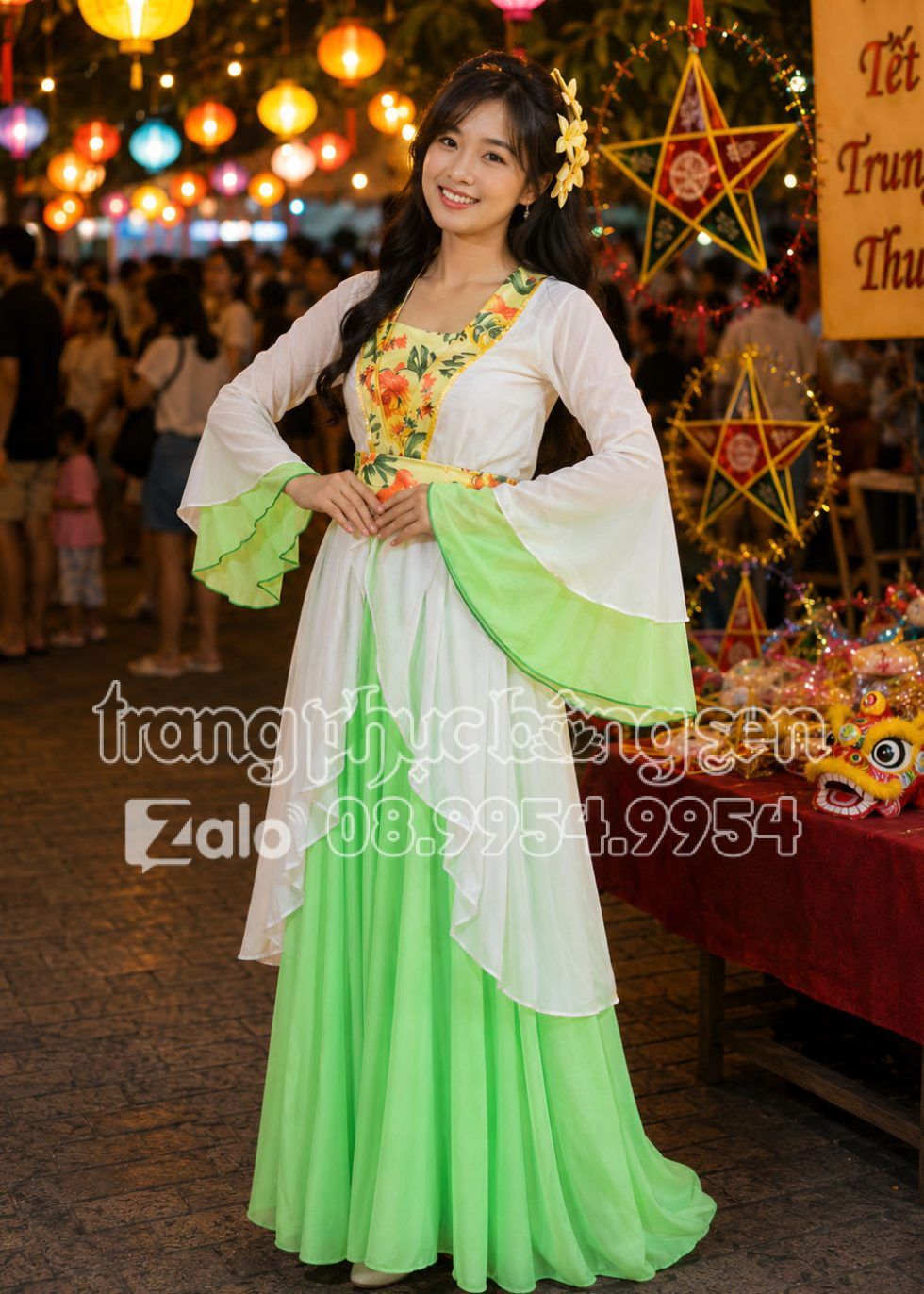cho thuê trang phục Hằng Nga tại TPHCM