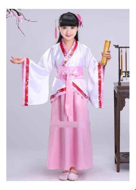 Trang phục Hằng Nga cổ trang trẻ em màu hồng