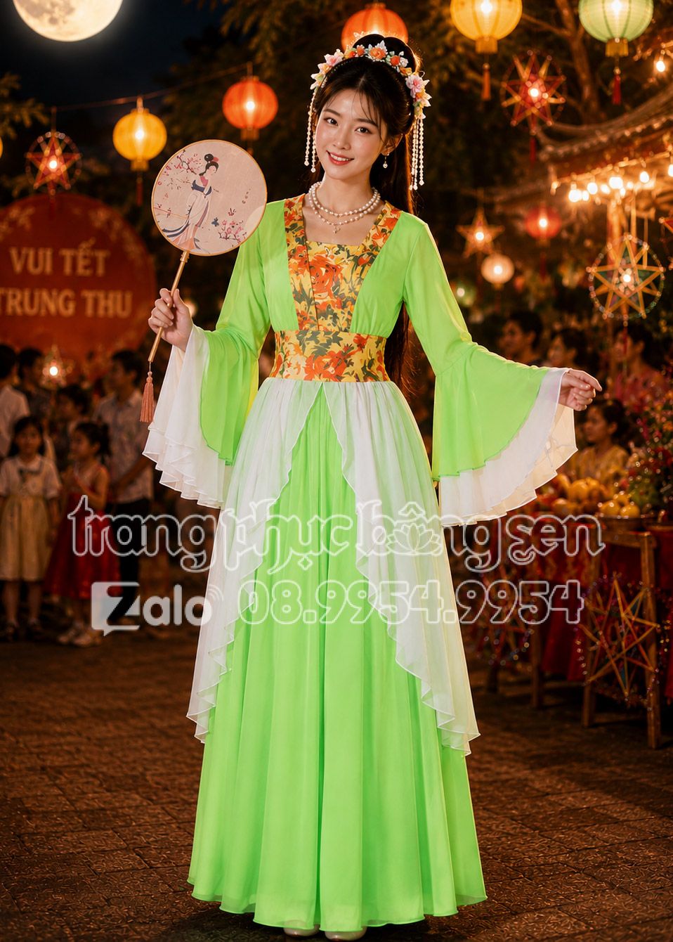 thuê đồ Hằng Nga, trang phục chị Hằng tại tphcm