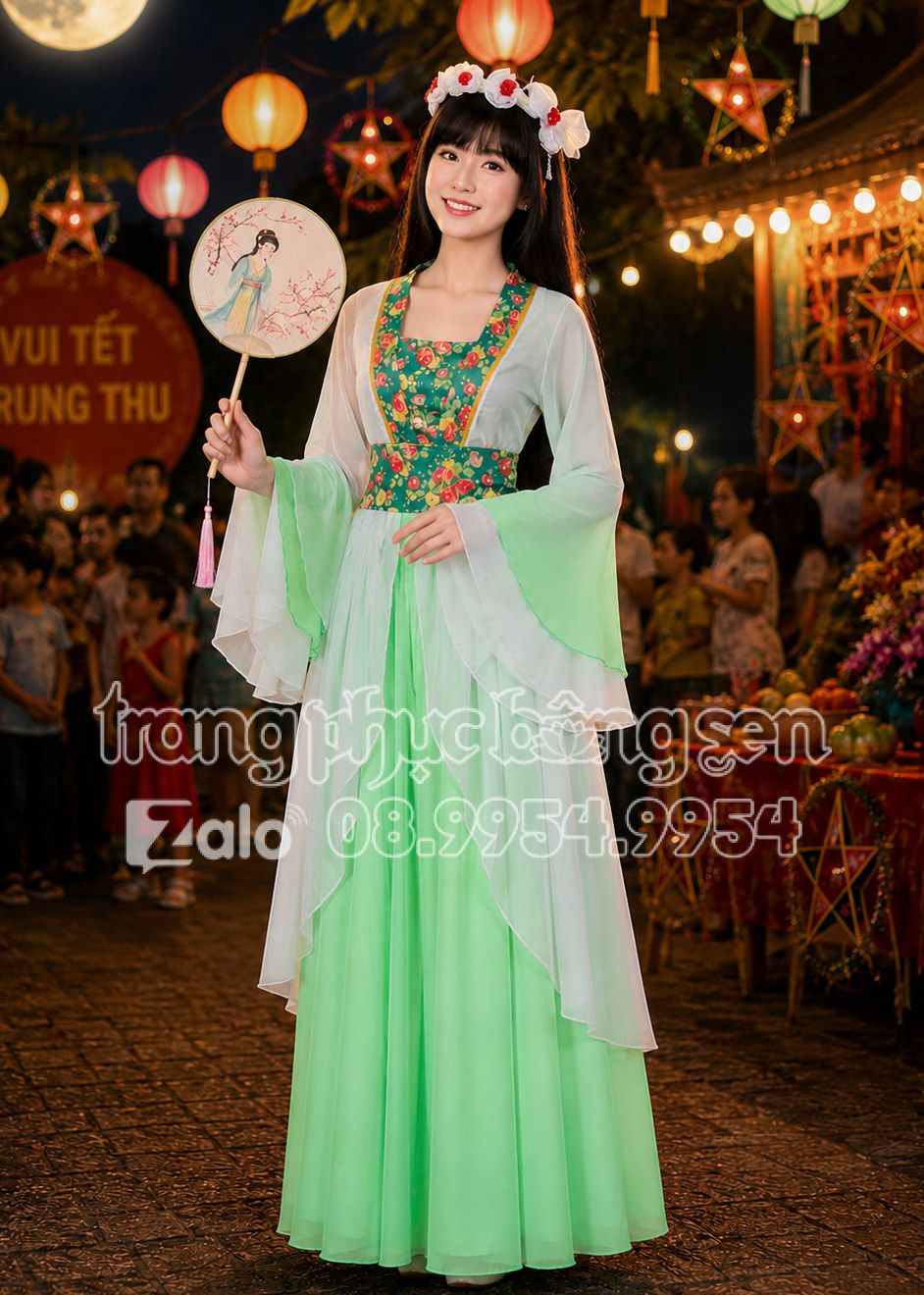 thuê đồ Hằng Nga, trang phục chị Hằng tại tphcm