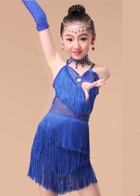 Trang phục khiêu vũ mầm non màu xanh