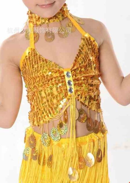 Trang phục nhảy Tico trẻ em màu vàng