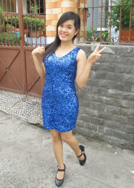 Váy ôm body kim sa xanh bích