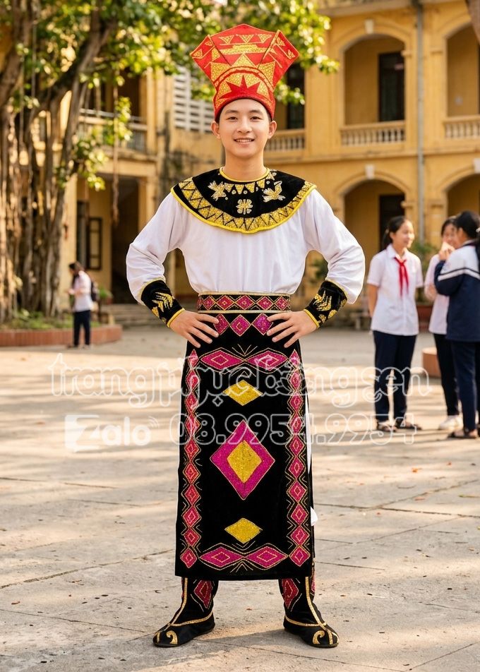Trang phục Vua / tướng Âu Lạc đen