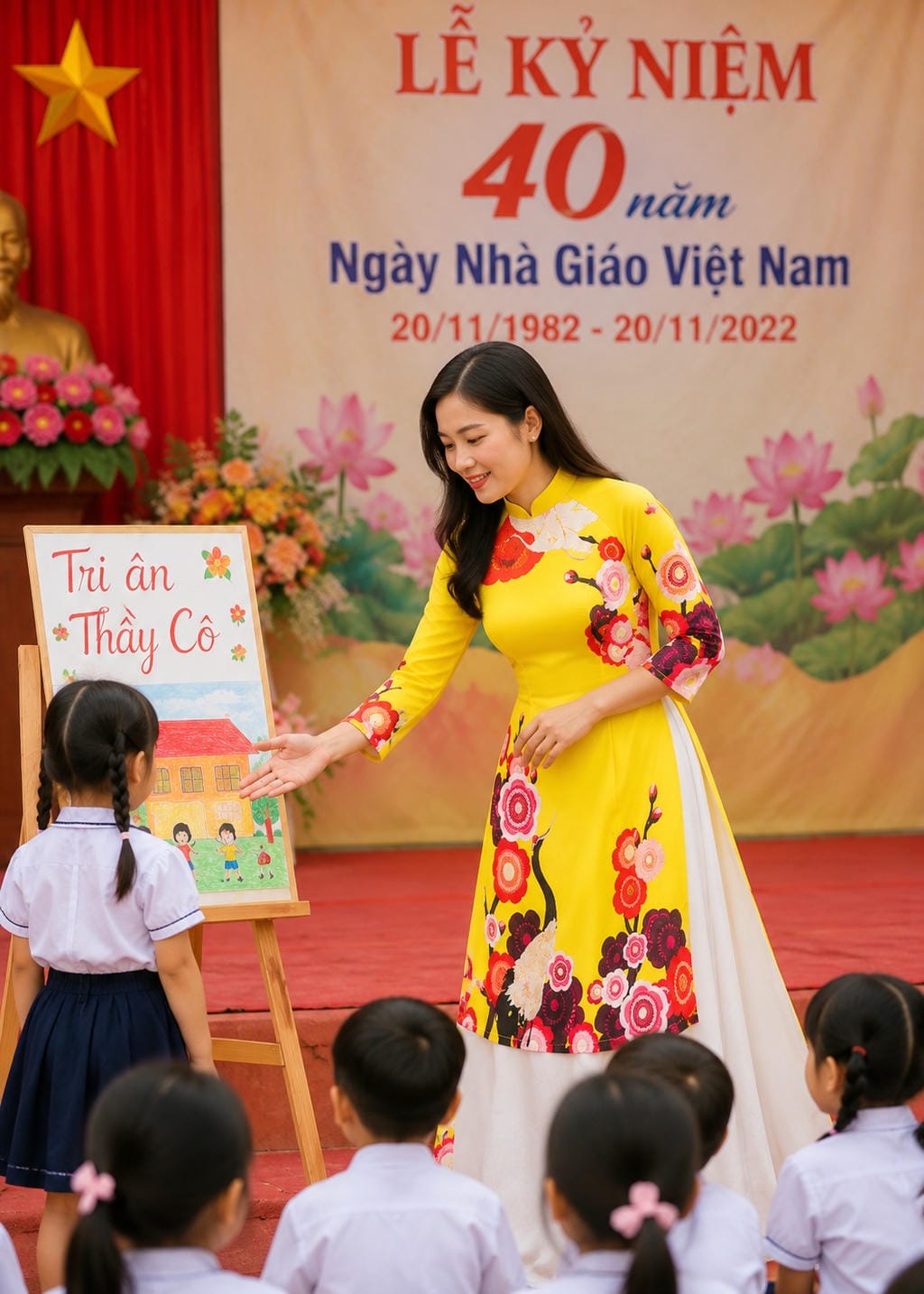 Cho thuê áo dài biểu diễn tại tphcm