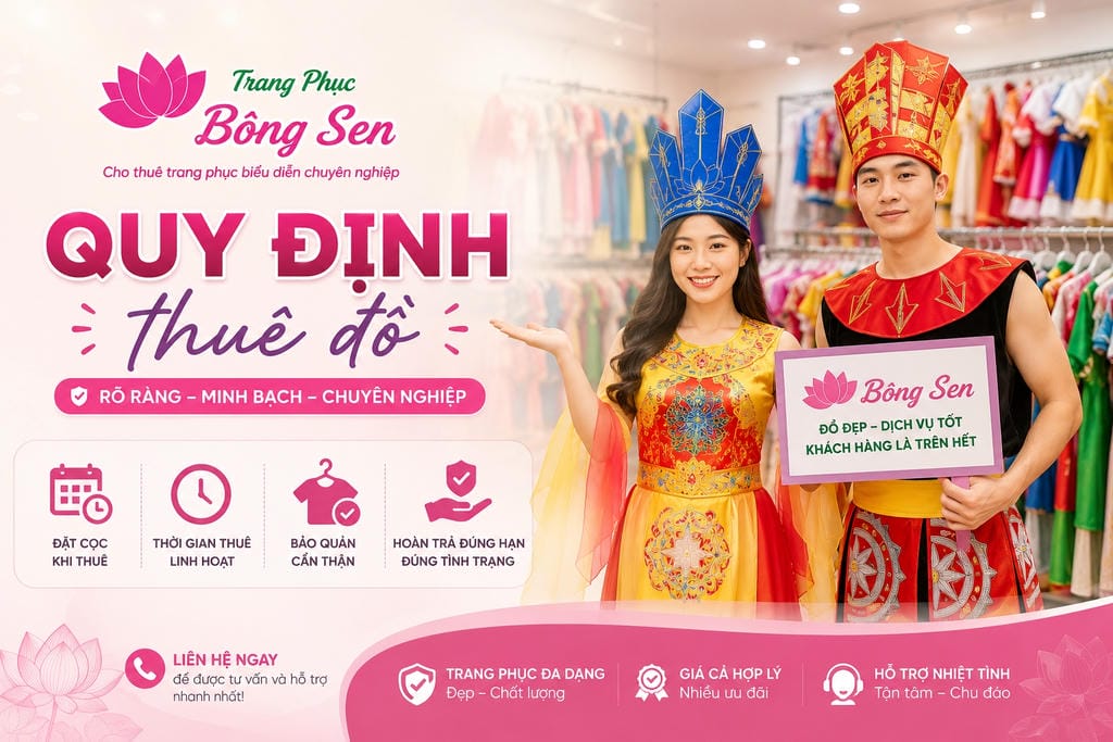 Quy định thuê đồ tại Trang Phục Bông Sen