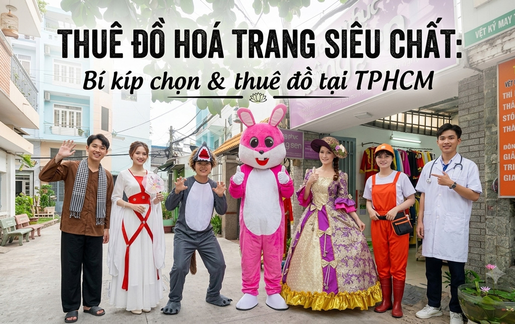 Thuê Đồ Hoá Trang "Độc Lạ" Ở Đâu? Bật Mí Kho Đồ Khổng Lồ Tại Bông Sen