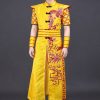 Áo dài nam múa hát sử ca, Âu Lạc, quê hương đất nước, đánh trống, múa võ màu vàng