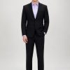Bộ áo vest nam đen cổ 2 lớp