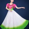 Đầm múa sen tay cánh tiên váy vẽ cánh sen