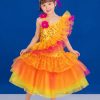 Đầm múa trẻ em màu hồng đỏ