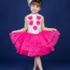 Đầm múa trẻ em trắng hồng đầm bồng