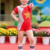 đồ nhảy aerobic mầm non cờ đỏ sao vàng