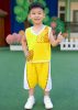đồ nhảy cổ động mầm non nam vàng phối kim sa